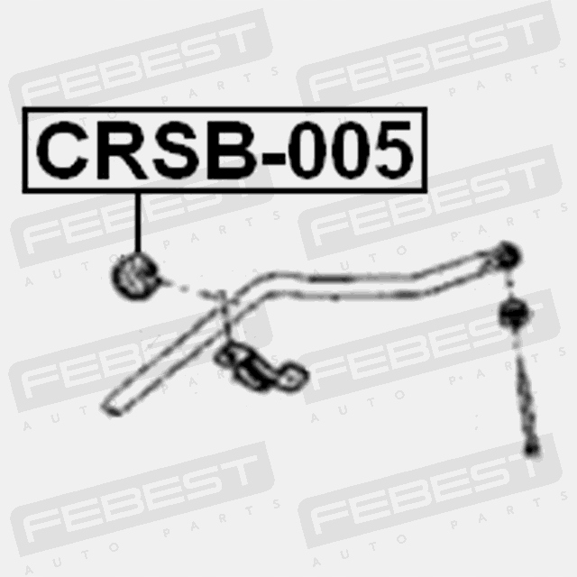фото №4, Резиновый элемент стабилизатора перед febest crsb-005