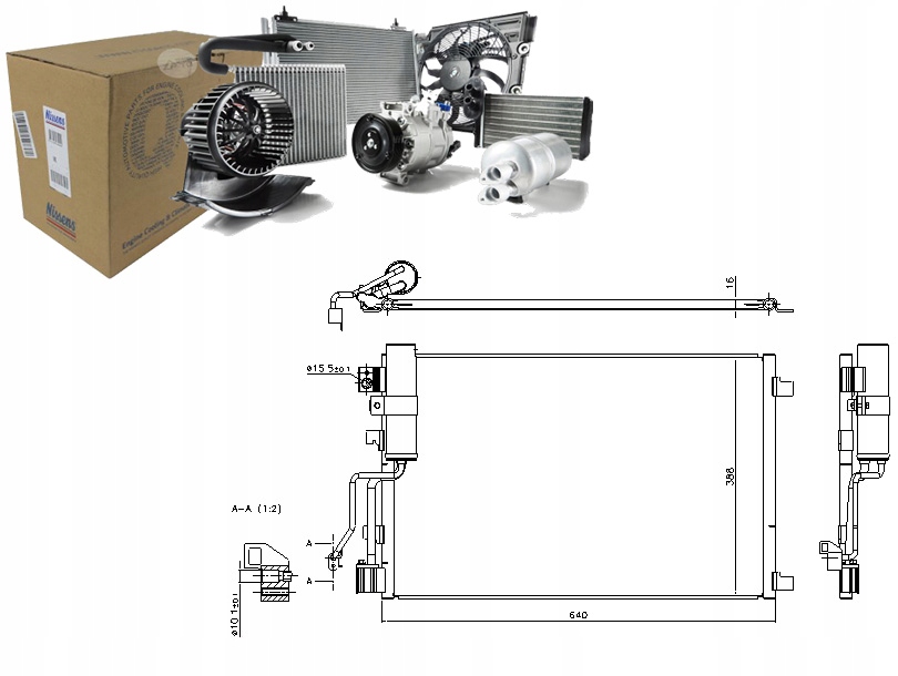 фото №1, Nissens 940417 конденсатор, кондиционер