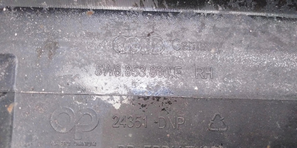 фото №9, Audi a5 8w8 sportback s-line порог правый молдинг 8w8853860f