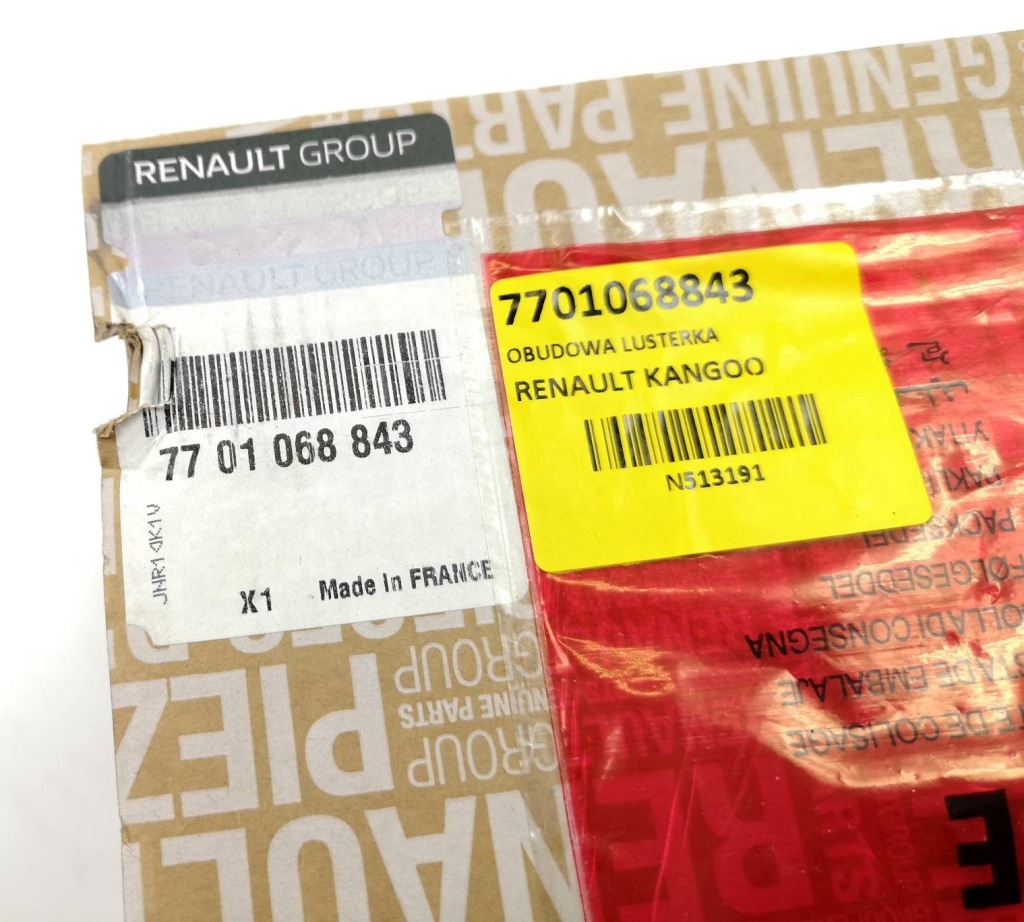 фото №2, Nowa org корпус зеркало renault kangoo