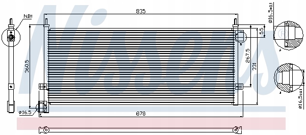 фото №9, Радиатор кондиционера nissens 94903