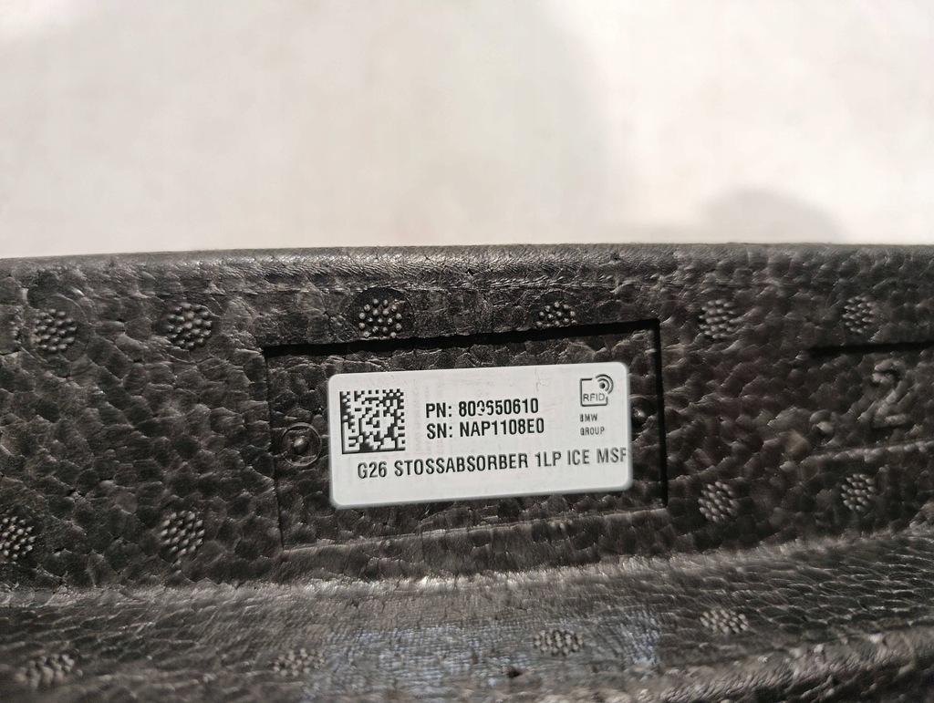 фото №9, Абсорбер пена бампера перед bmw 4 g26 8096506