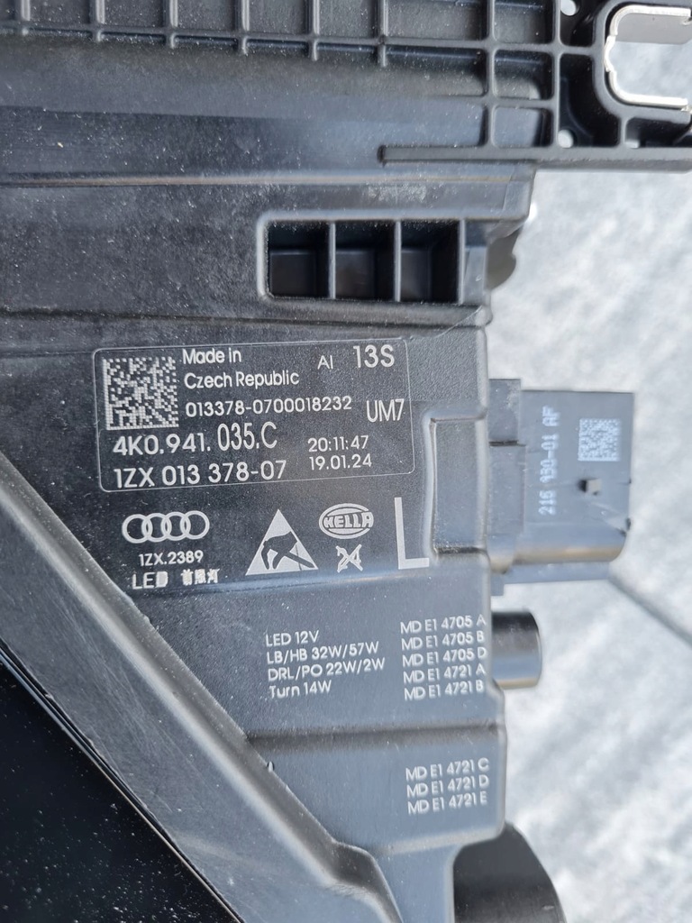 фото №13, Audi a6 s6 c8 4k0 полный лампы full led matrix hd 4k0941035c 4k0941036