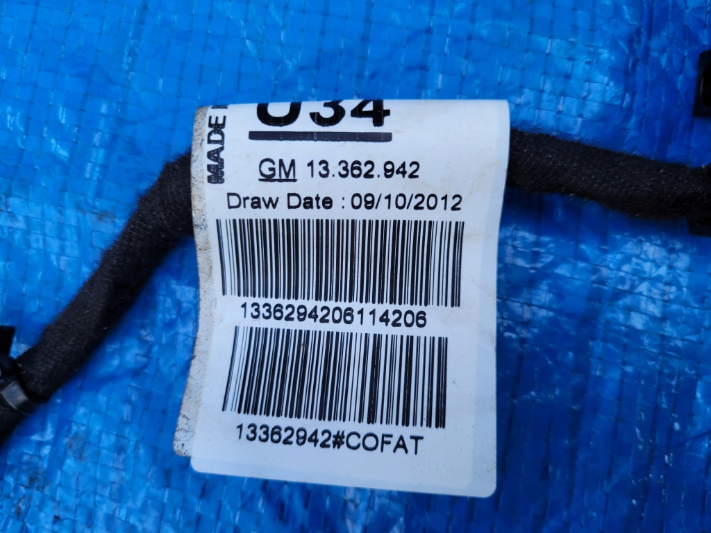 фото №8, Opel-części | meriva b джгут електропроводка двері права перед 13362942 u34