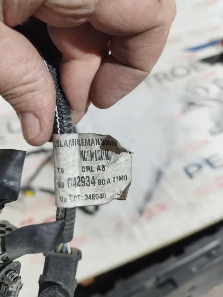 фото №5, Джгут бампера перед протитуманні фари led peugeot 308 t9 ii оригінал 9804293480