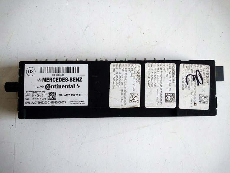 фото №1, Модуль блок управления массажа mercedes w167