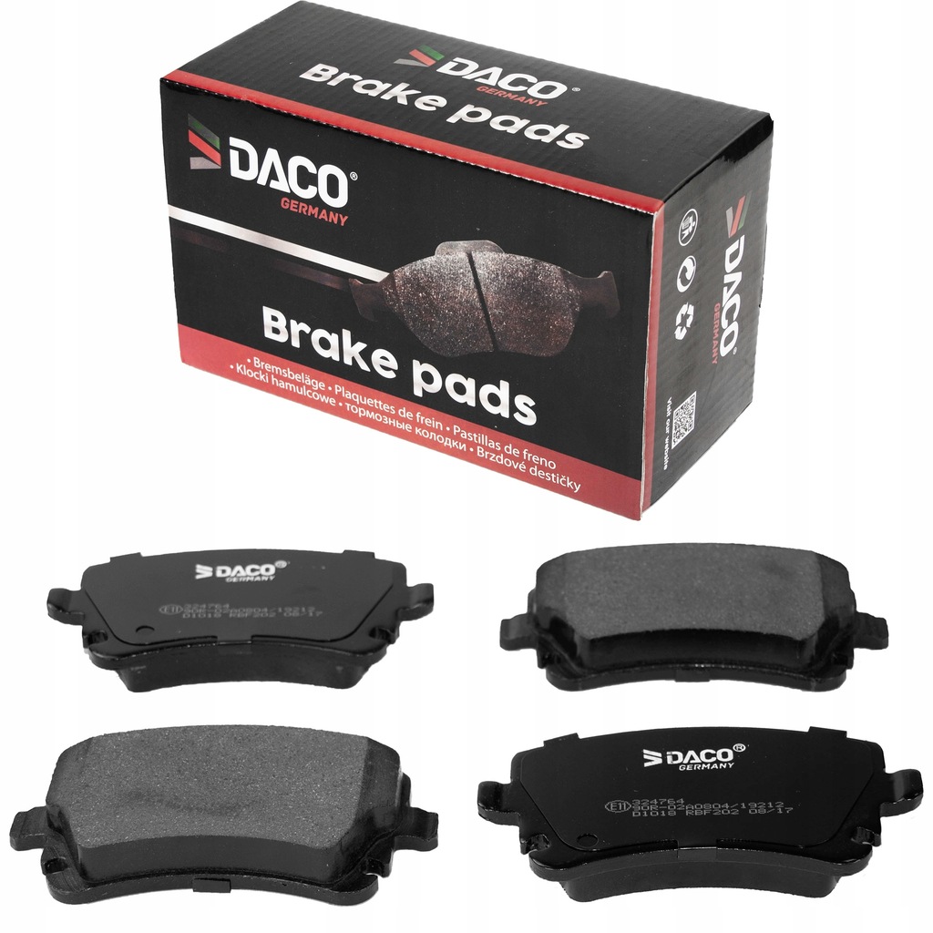 фото №1, Daco 324764 набір гальмівних колодок гальмівних, гальма дискові