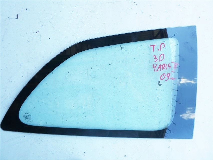 фото №1, Стекло кузовная задняя правая toyota yaris ii 3d
