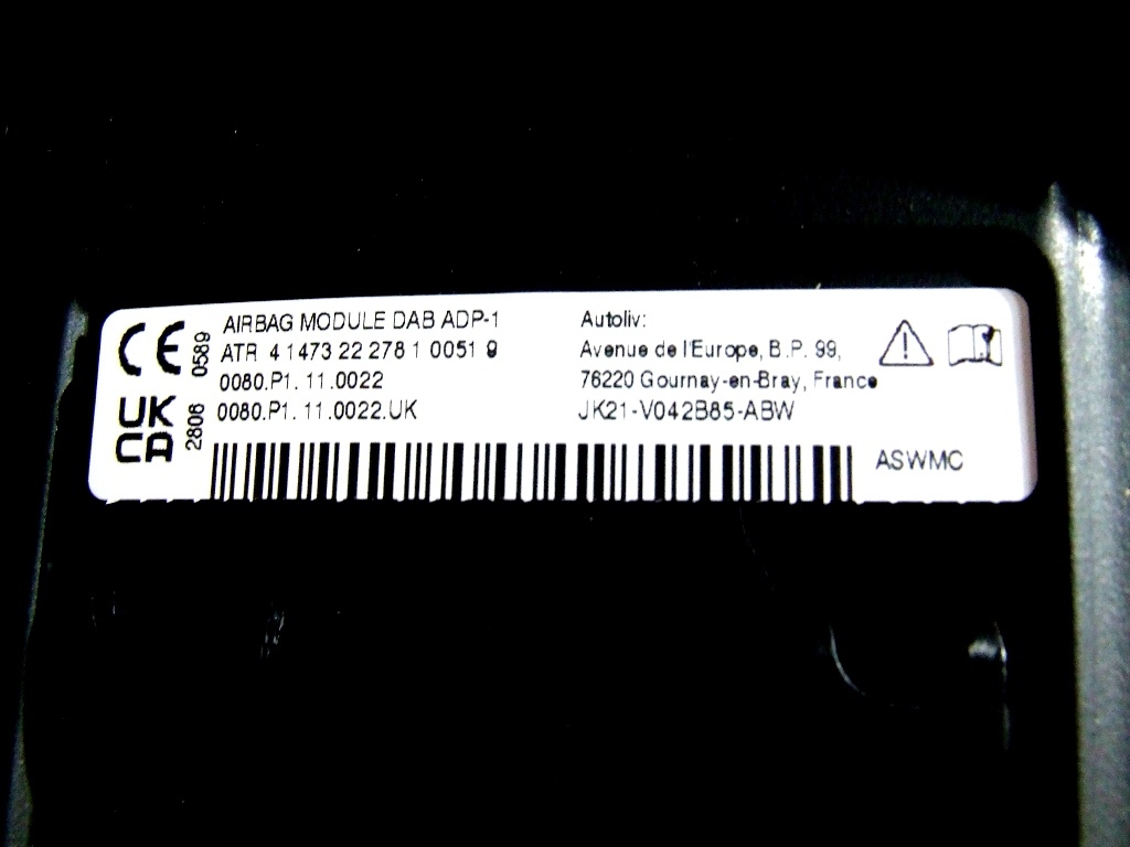 фото №7, Подушка керма подушка безпеки ford transit custom 2018 - jk21-v042b85-ab3zhe