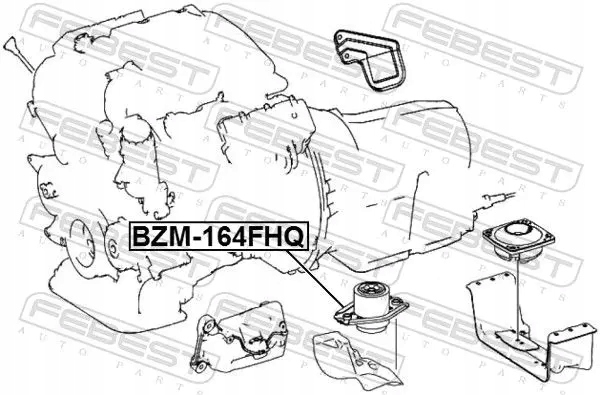 Купить Febest bzm-164fhq подшипниковый узел двигателя