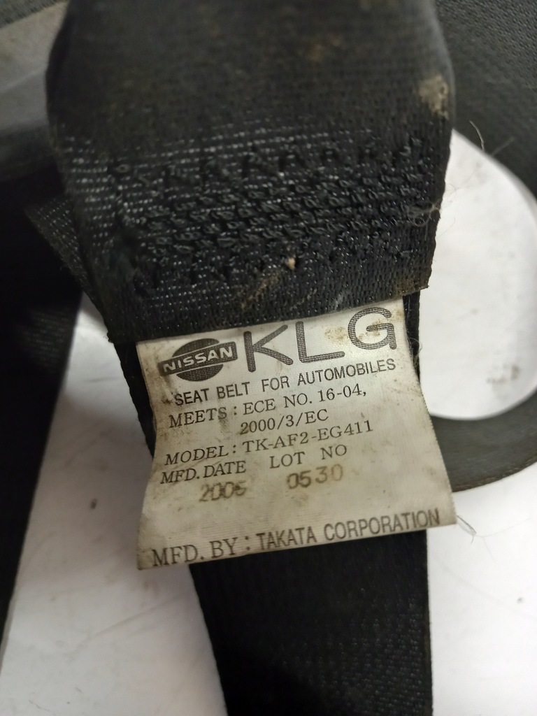 фото №5, Pas безпеки nissan оригінальний номер tk-af2-eg411