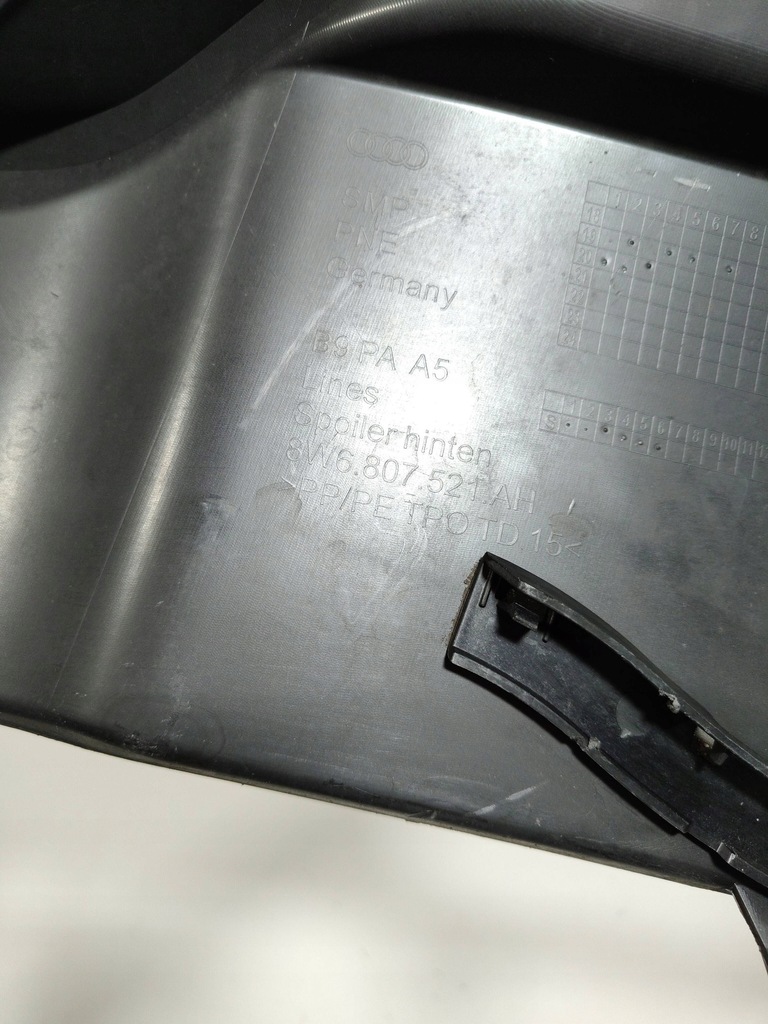 фото №10, Audi a5 8w диффузор спойлер накладка бампера задняя 8w6807521ah