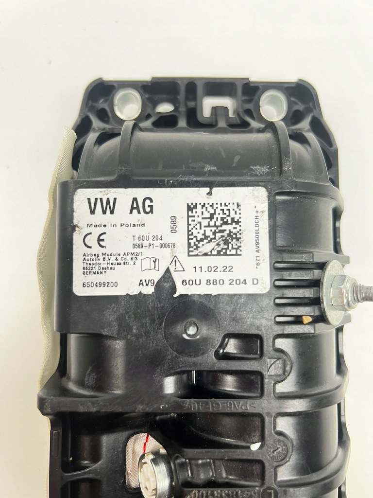 фото №9, Vw skoda golf viii polo rapid подушка пассажира подушка безопасности 60u880204d nowa oryg