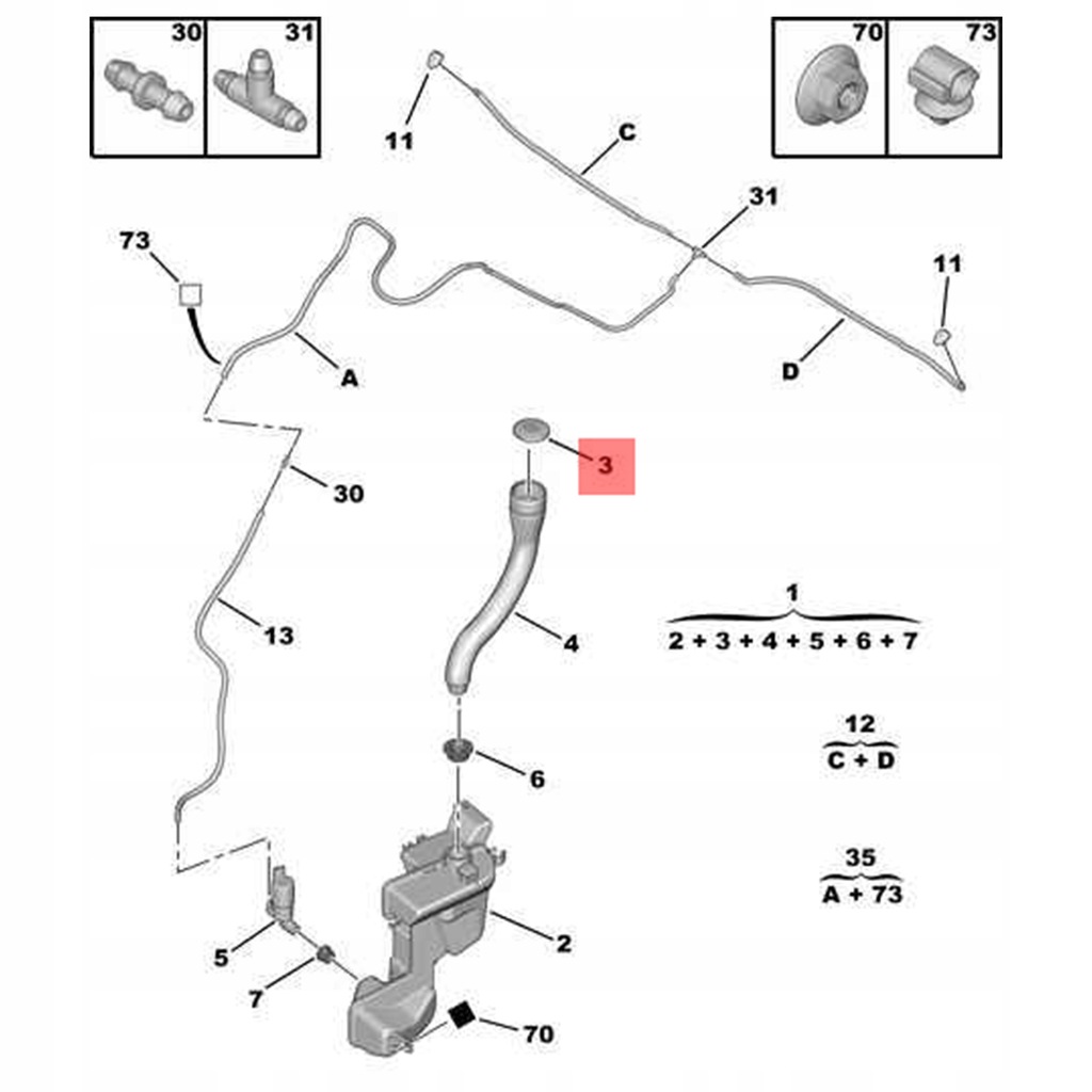 фото №9, Кришка бачок омивача peugeot 206 307 406 оригінальний 643238 новий