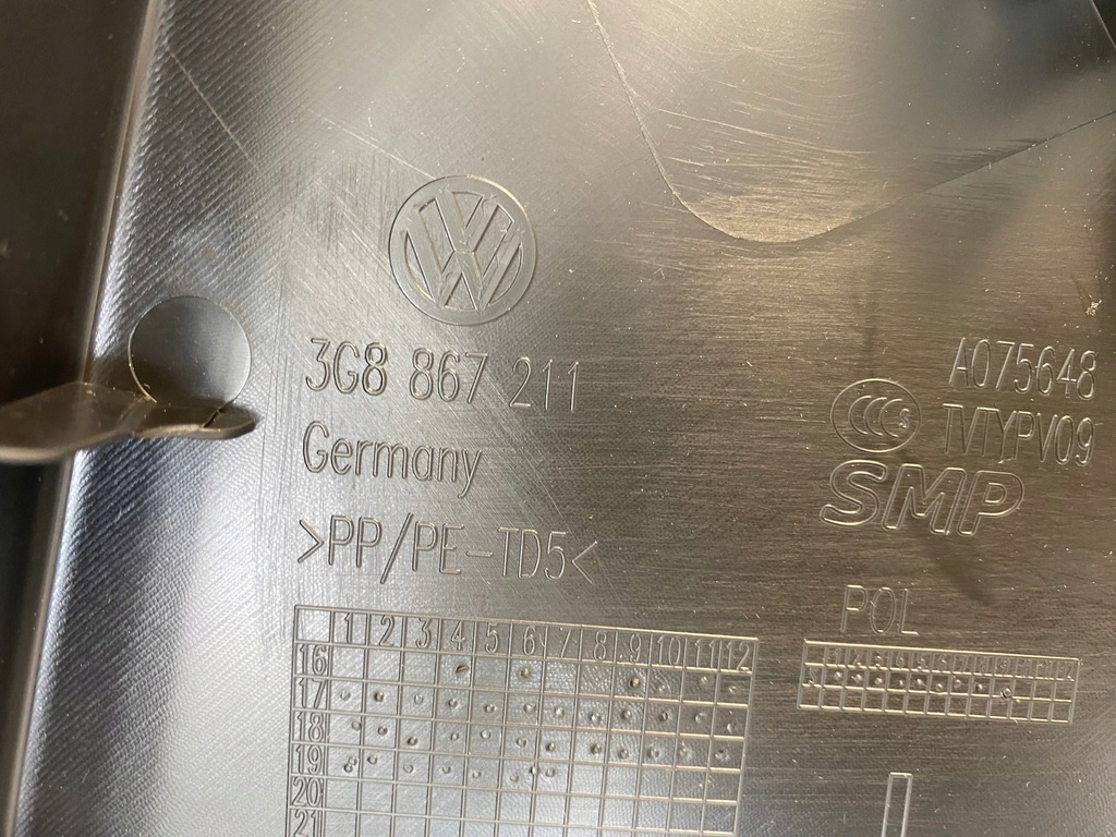 фото №9, Vw arteon обивка обшивка дверь левый задняя 3g8.867.211 b huh кожа czarna