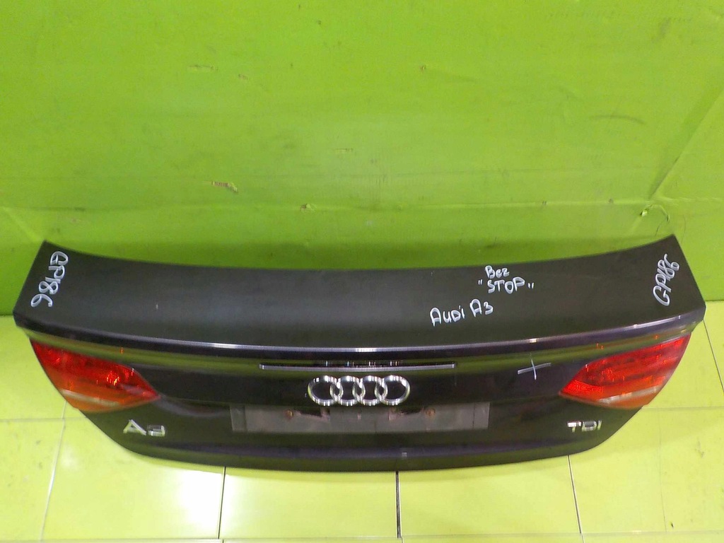 фото №4, Audi a3 8p ii cabrio 11r 2d крышка багажника задняя