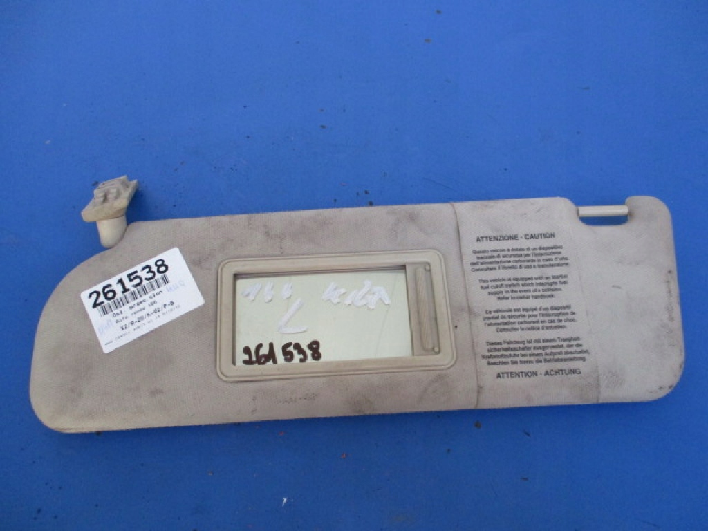 фото №1, Alfa romeo 166 козырёк защита солнцезащитная левая