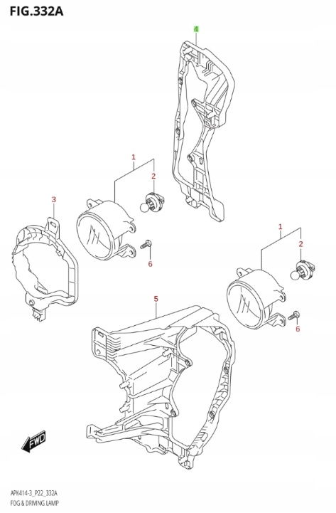 фото №7, Suzuki vitara 18- кронштейн led праве