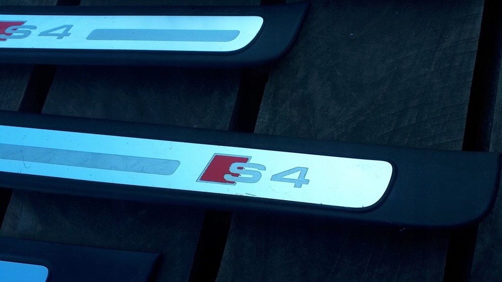 фото №5, S4 b8 lift накладки пороговые sline накладки na пороги