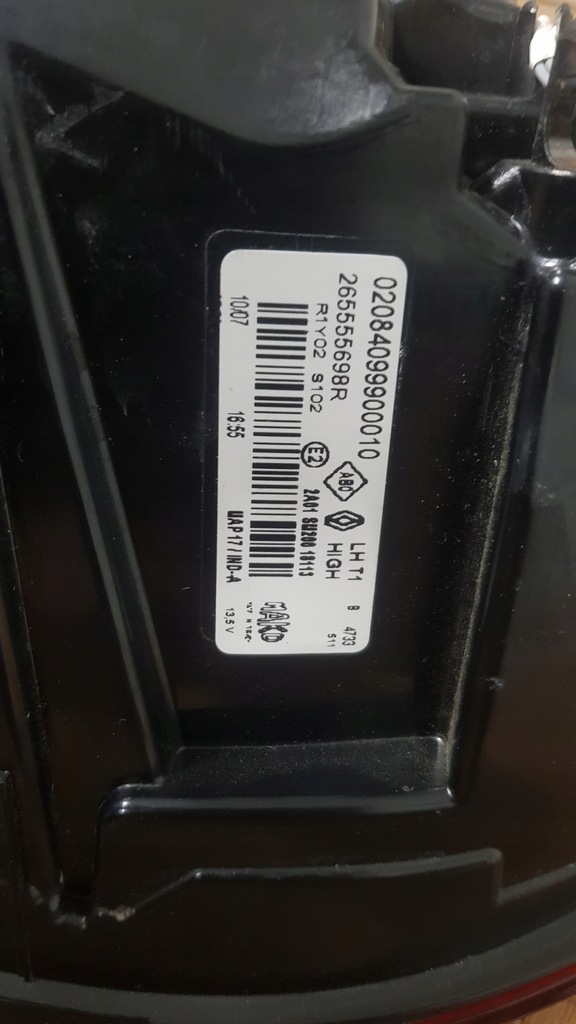 фото №9, Renault captur ii 2 лампа задняя задняя левая led