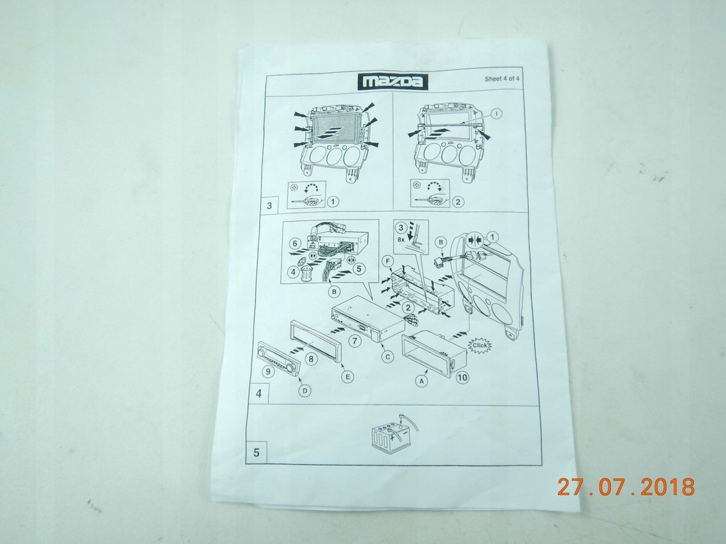 фото №6, Кронштейн радио mazda 2