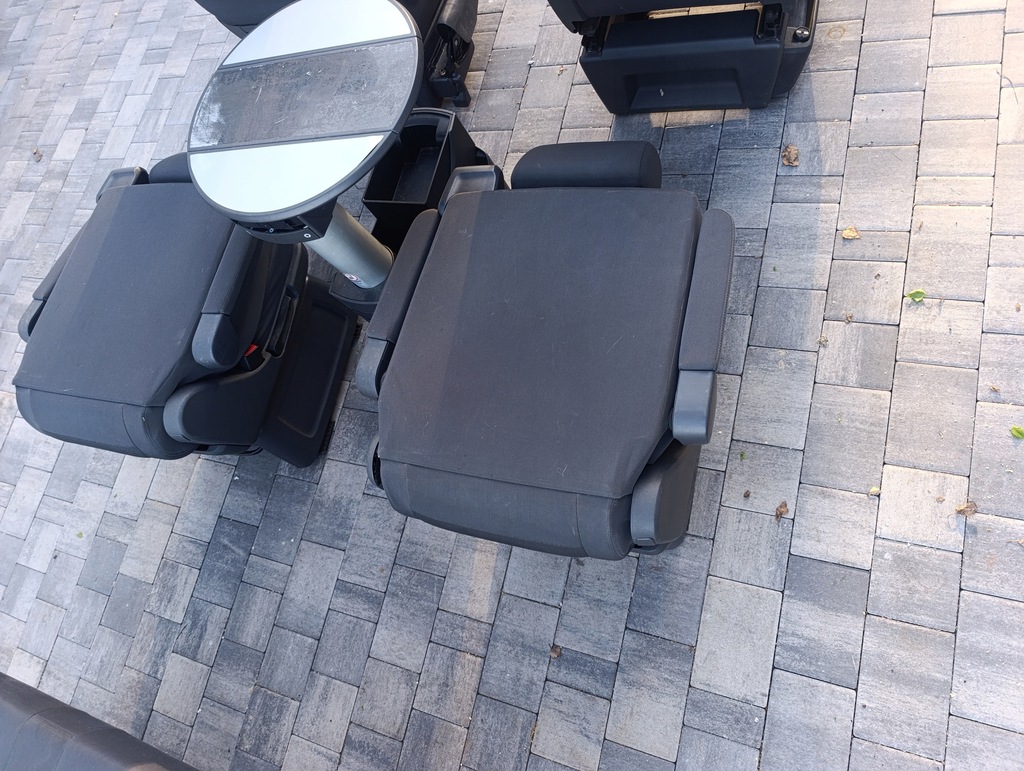 фото №12, Vw t5 t5 lift t6 комплект сидений сиденья multivan stolik заднее сиденье антрацит