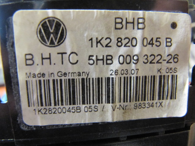 фото №14, Volkswagen golf 5 v панель кондиционера 1k2820045b