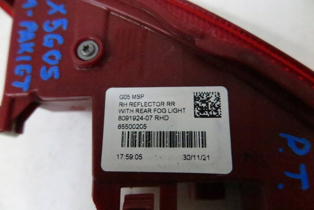 Фонарь  отражатель лампа противотуманная правый  правый задний  bmw x5 g05 8091924 Недорого