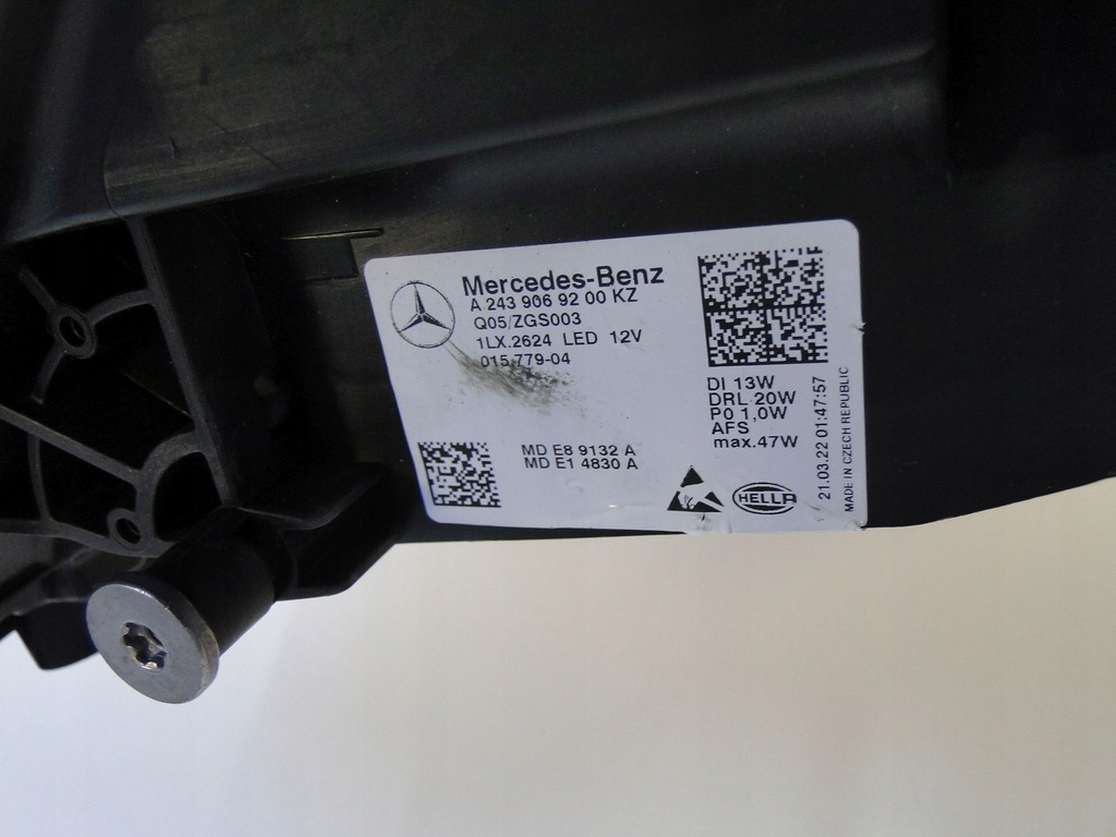 фото №12, Mercedes eqb x243 243 лампа передняя правая led