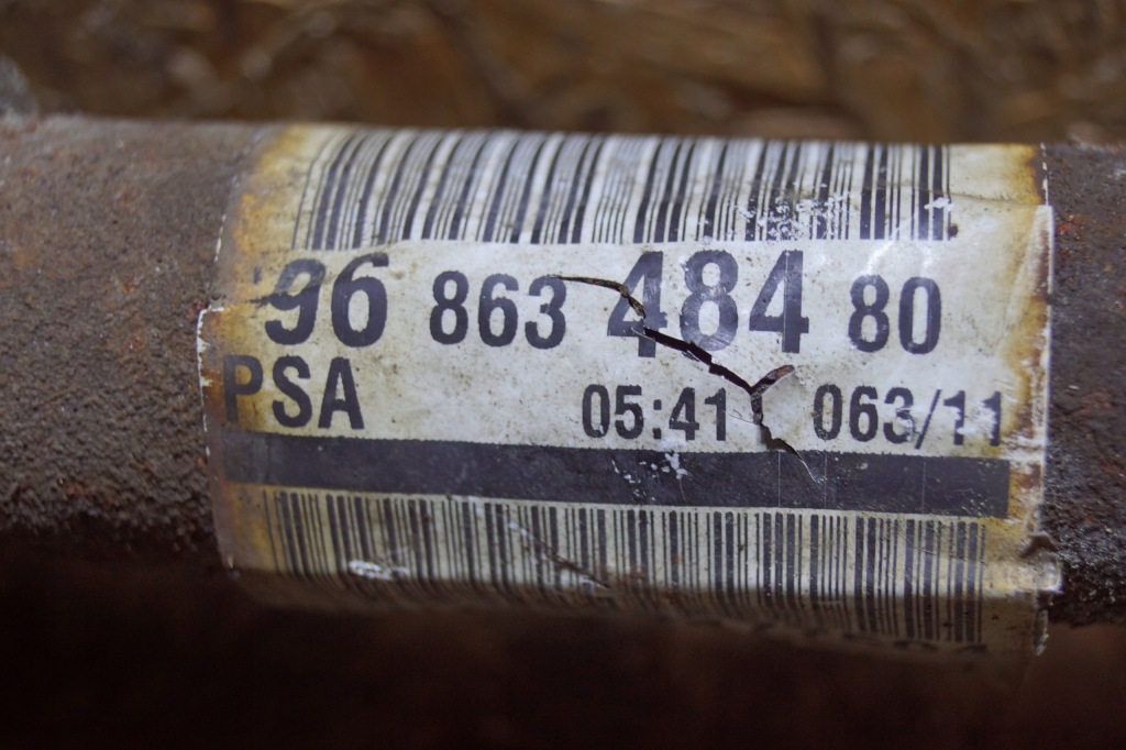 фото №8, Приводной вал правый перед peugeot 508 i 1.6 hdi 9686348480