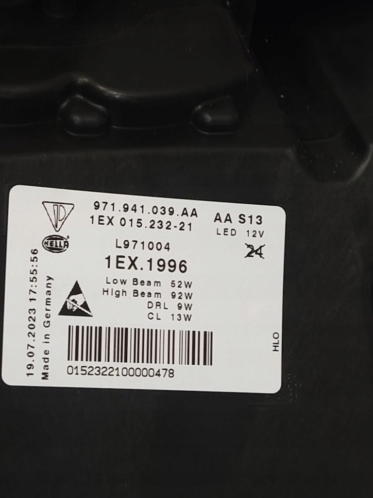 фото №15, Porsche panamera 971 21-24 лампа лампы фара led левая правая комплект