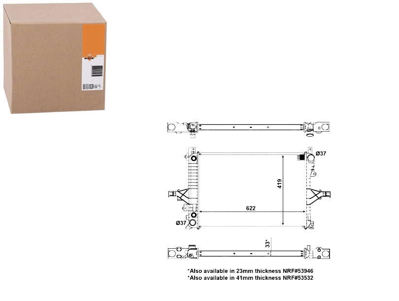фото №1, Радиатор volvo c70 s60 s80 v70 ii xc70 nrf