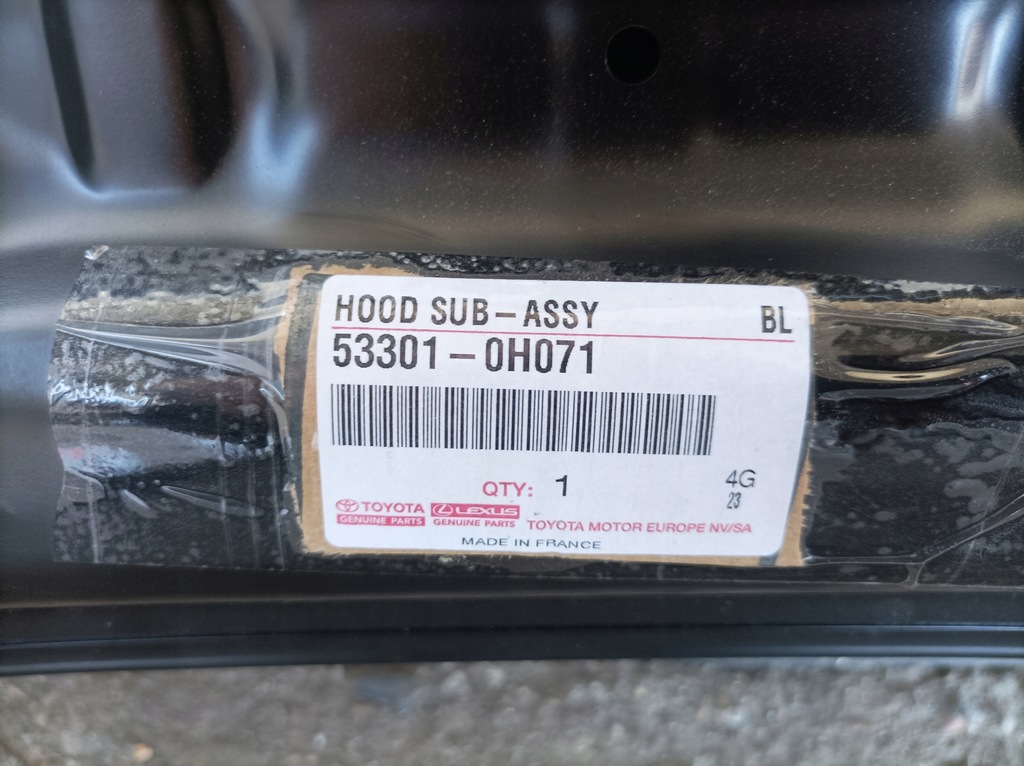 фото №11, Капот toyota aygo ii 53301-0h070 nowa oryg