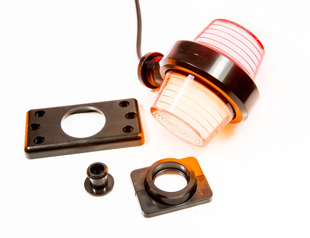 Габаритный фонарь красный оранжевая old school тюнинг led неон style tir Киев