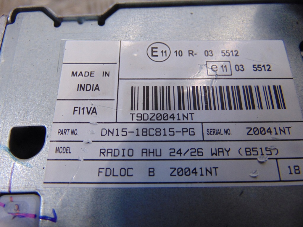 фото №4, Ford ecosport mk2 радио dn15-18c815-pg 2012-