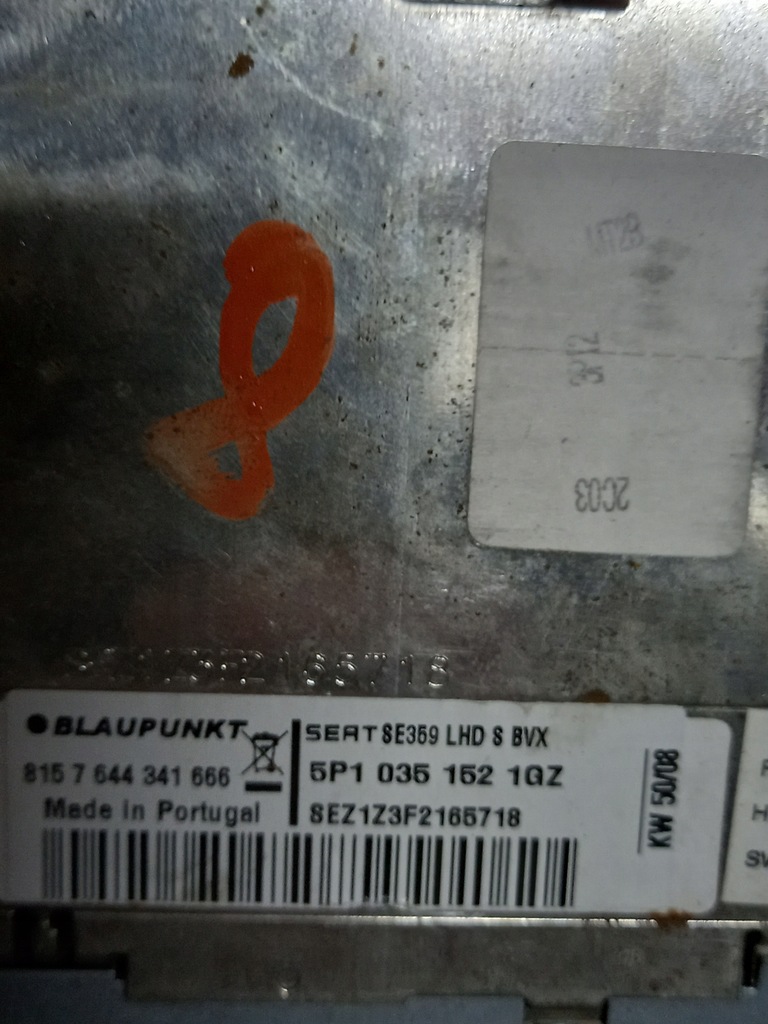 фото №3, Seat радиопроигрыватель 5p1035152