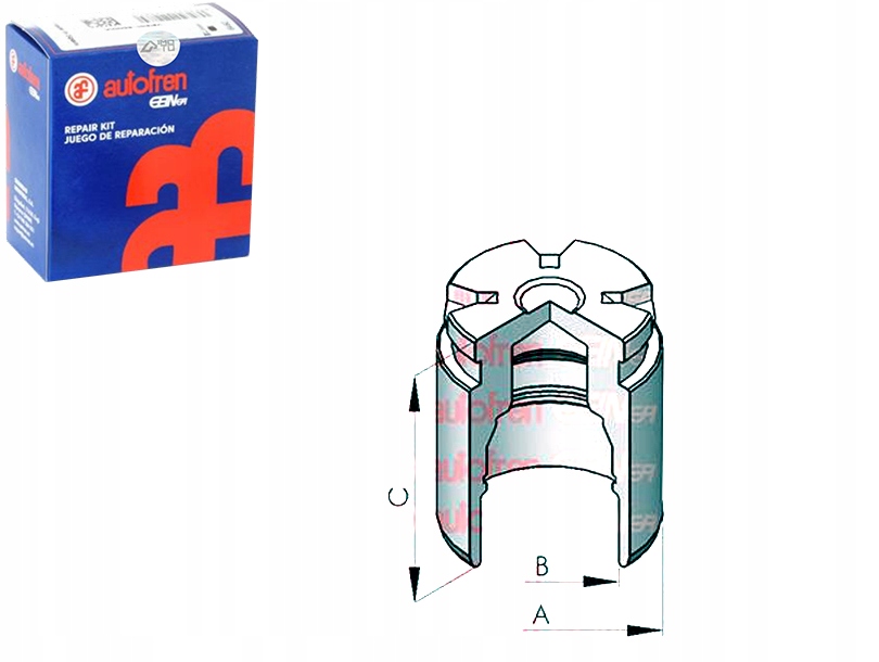 фото №1, Autofren поршень ham. kia задня rio 1,1-1,4 11-