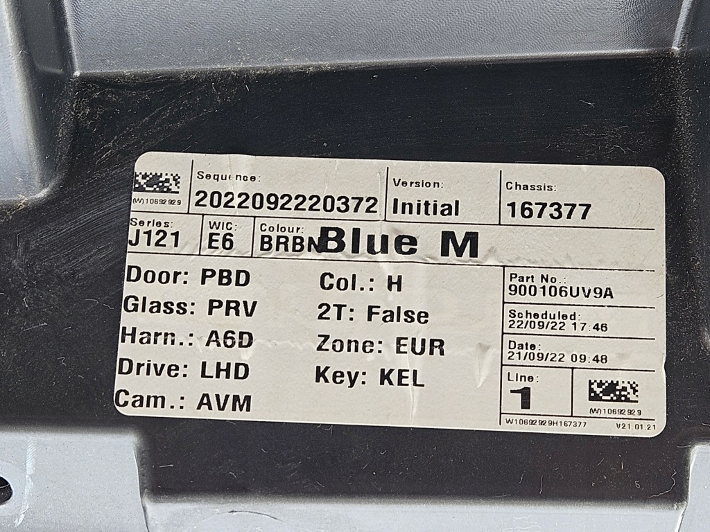 фото №15, Задняя крышка багажника багажника стекло nissan qashqai j12 iii 3 43r-011595 / 90010 6ua0a