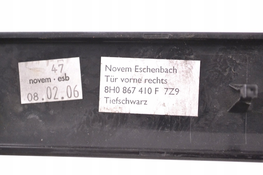 фото №5, Audi a4 8h b7 s4 2006 rhd передние правое дверь молдинг декоративная