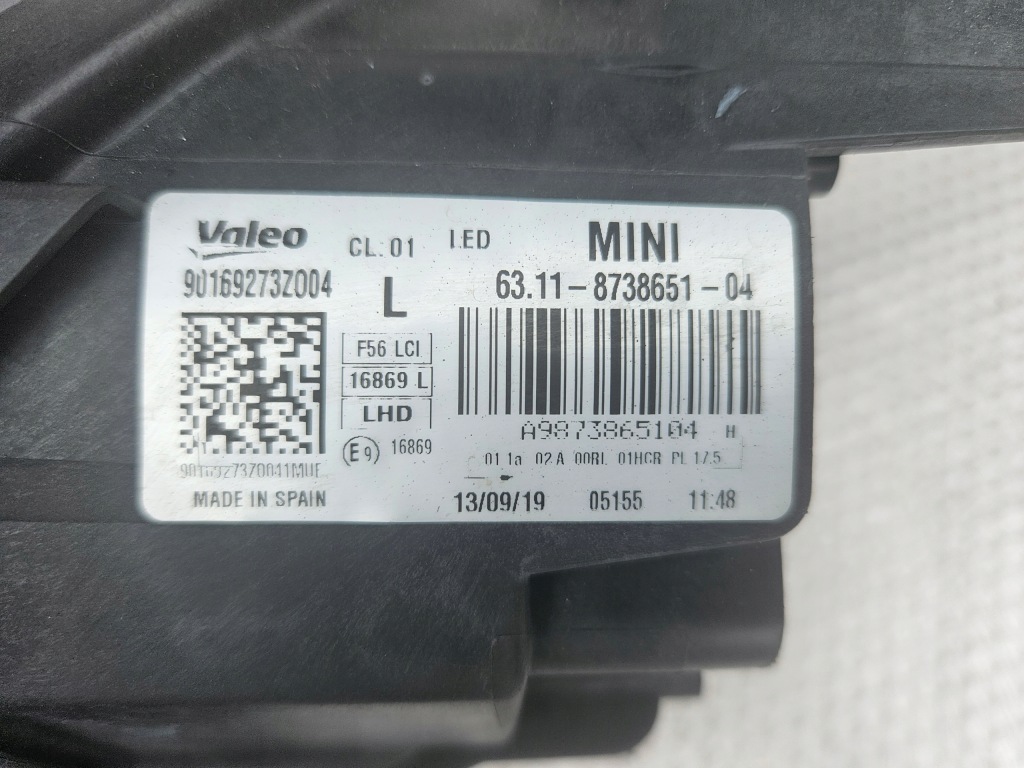 Mini f55 рестайлинг  фара full led левая 8738651 Киев