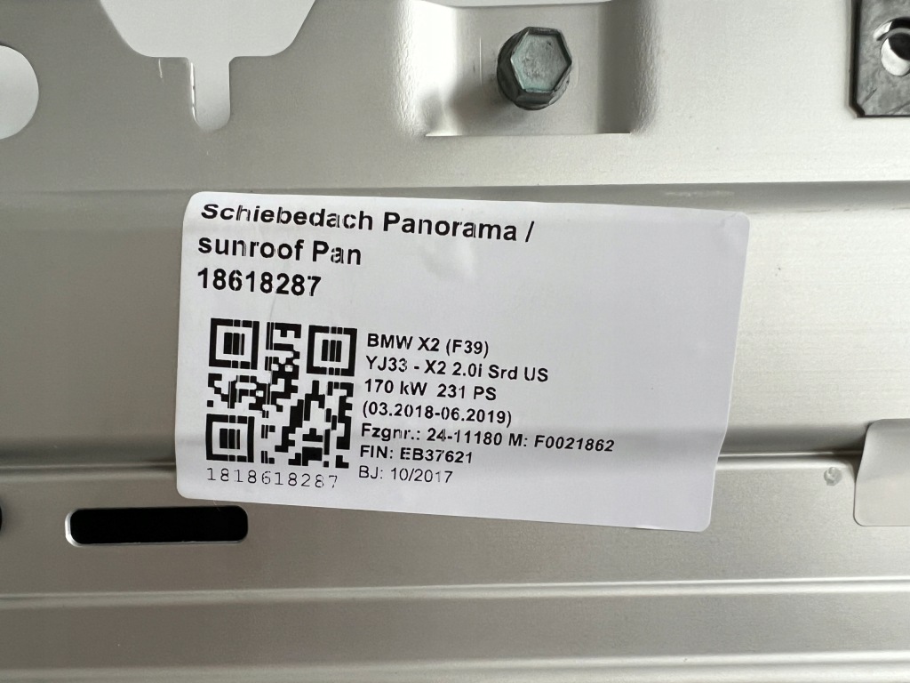 Bmw x2 f39 панорама скляний дах sunroof люк jak новий оригінал bmw Київ
