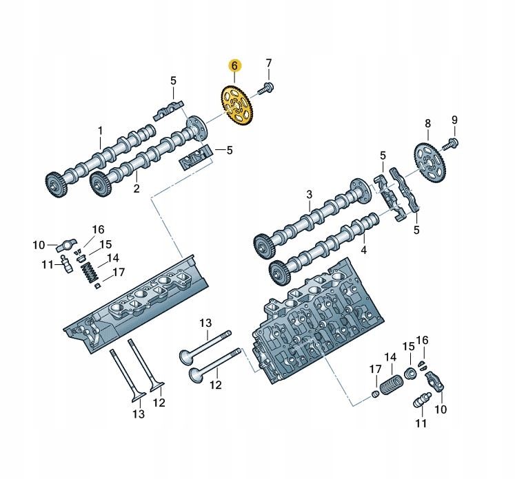 фото №9, Nowe оригінальні колесо зубчасте розподільного валу оригінальний номер 059109116a
