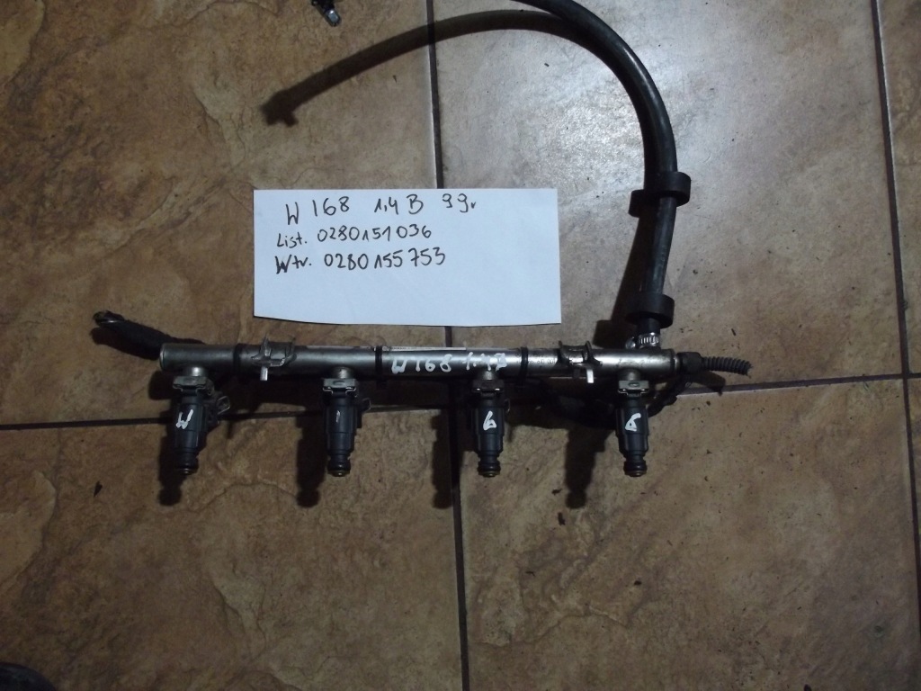 Mercedes w168 1.4b 99' молдинг впрыскная форсунки 0280151036 с Разборки