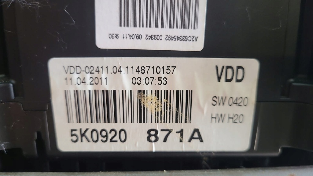 фото №6, Счетчик eu vw golf vi 1.6 tdi 105km