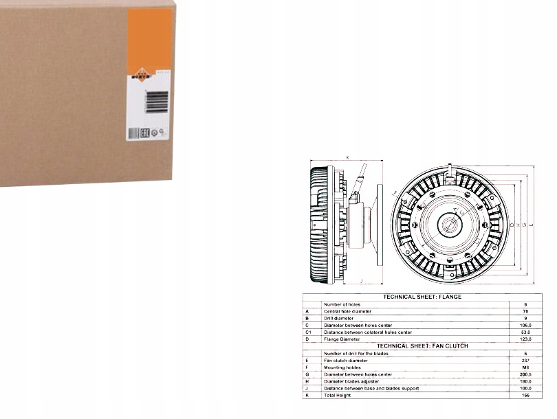 фото №1, Зчеплення вентилятора радіатора контакти: 6 scania g