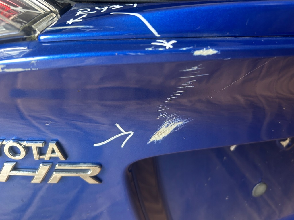 фото №10, Toyota c-hr 2016-2019 крышка багажника задняя комплектная камера niebieski металлик