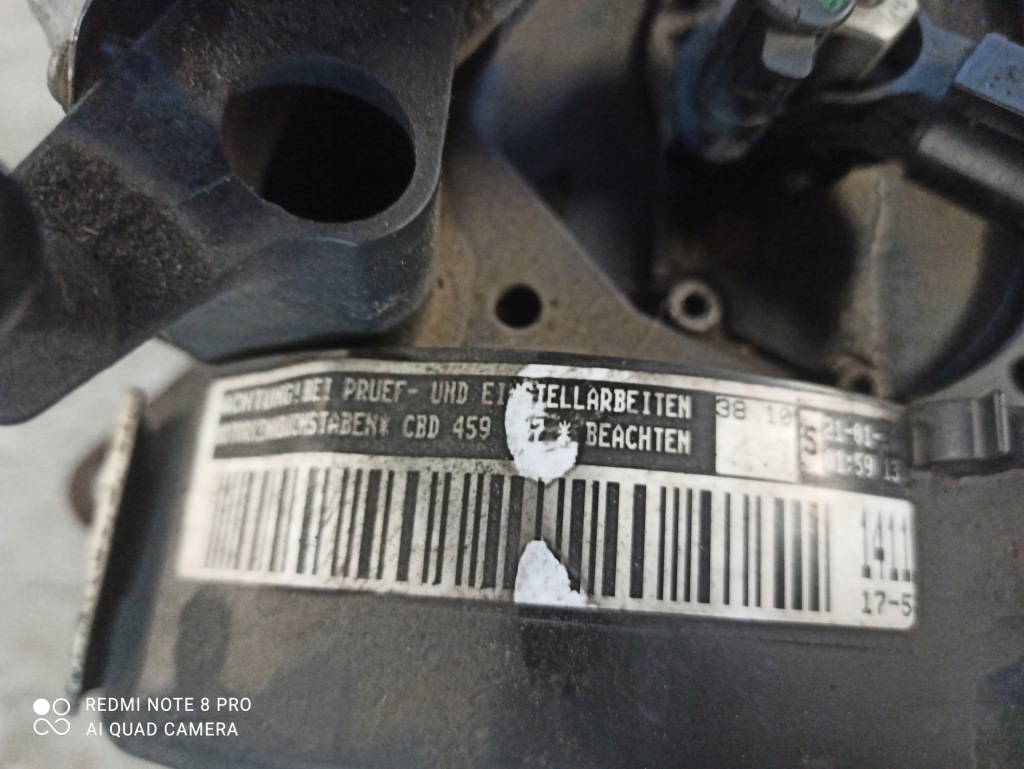 фото №7, Двигатель насос форсунки 2.0 tdi 110 km cbdc cbd passat b6 golf 6 vi