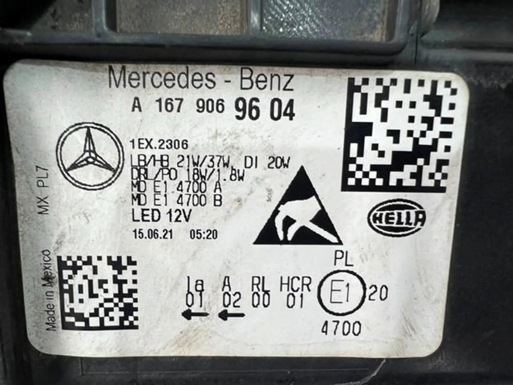 Mercedes w167 gle фара full led права a1679069604 performance Недорого