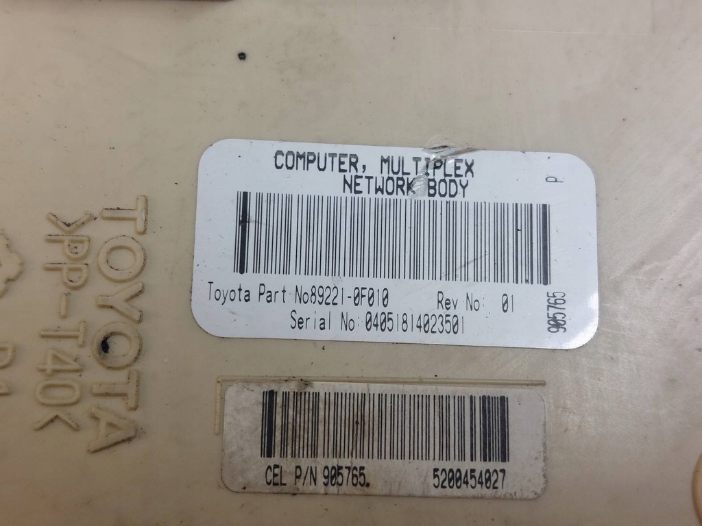 фото №12, Набор стартовый toyota corolla verso ii 2.0 d4d 89661-0f010