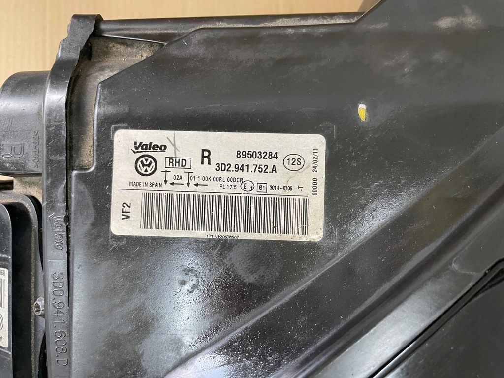 фото №13, Vw phaeton lift 10-15 лампа лампы перед комплект 3d2941751a 3d2941752a